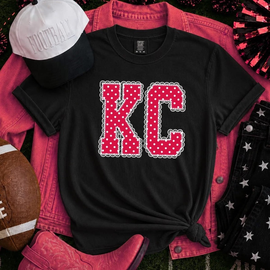 Polka Dot - Lace Trim - KC