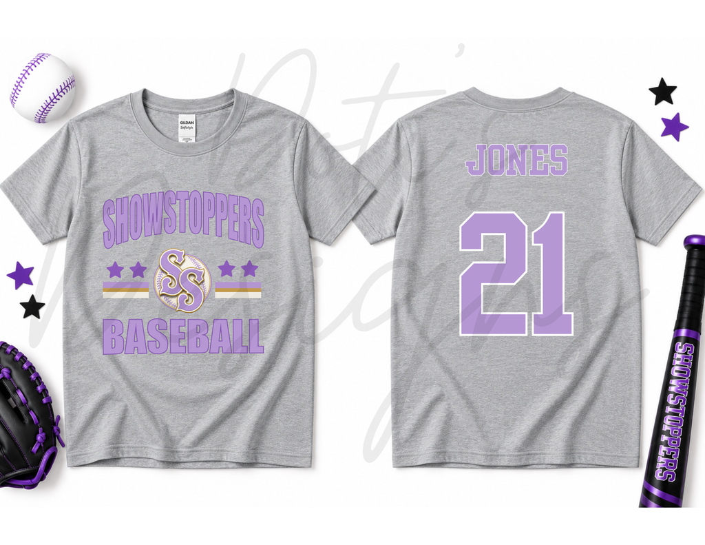 Showstoppers Stars on Grey - CUSTOM