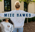 Mize Hawks Varsity Sweatshirt - Back/Pocket Design