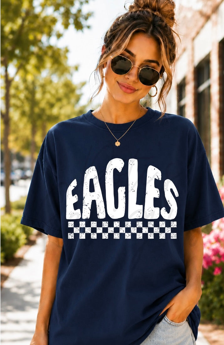 Eagles Checkered Mascot