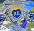 KC Baseball Heart crown