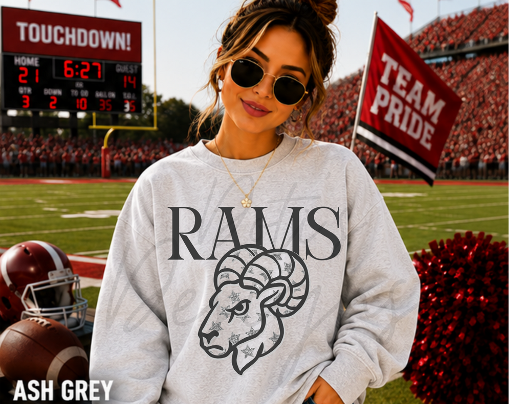 Rams Glitter Stars
