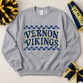 Retro Check Vernon Vikings - Grey