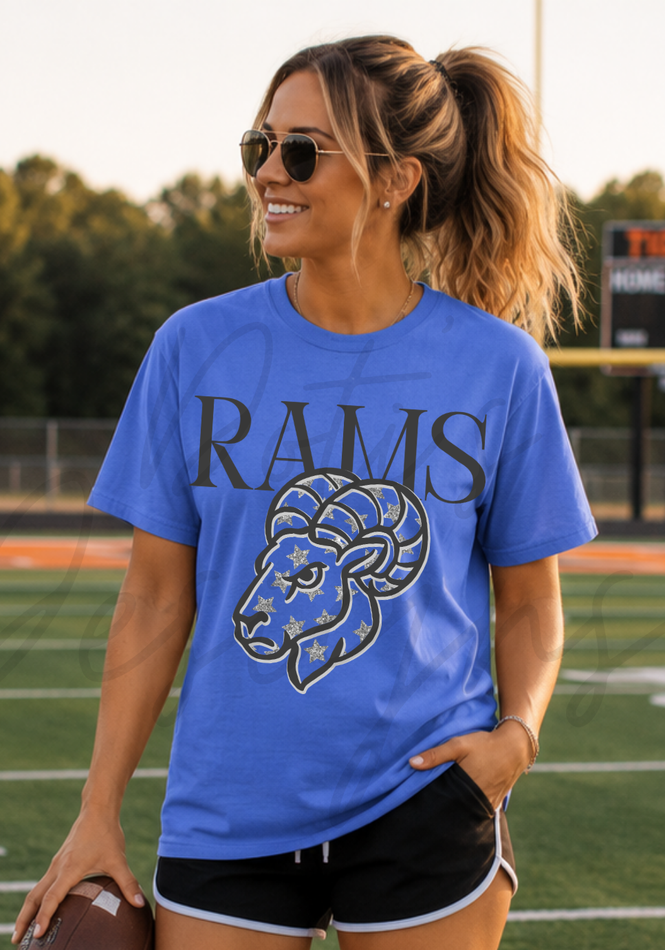 Rams Glitter Stars