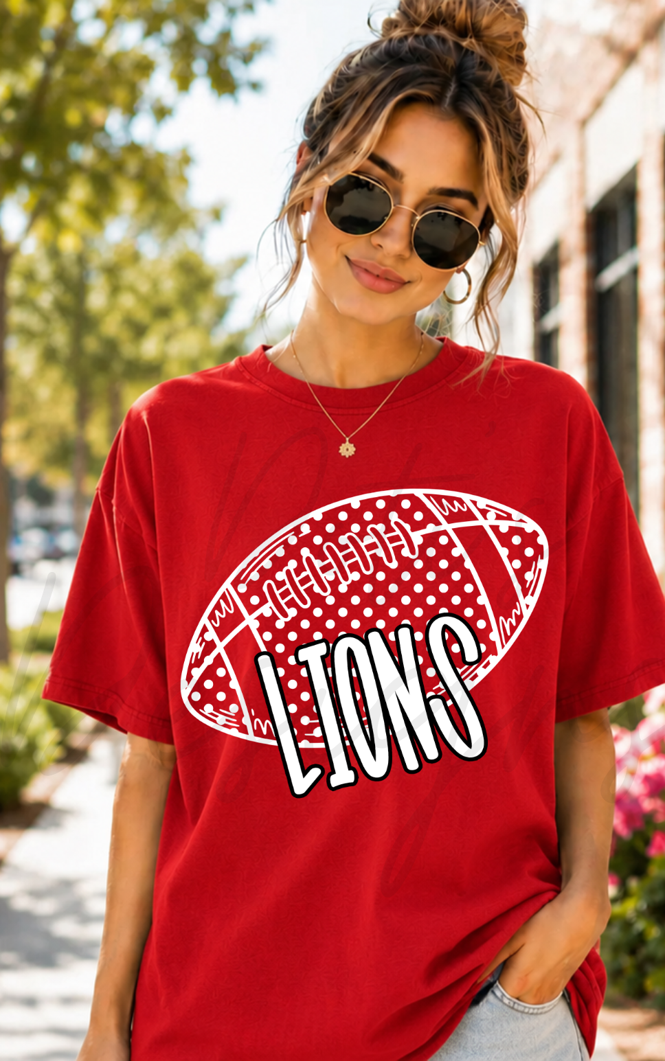Lions Polka Dot Football