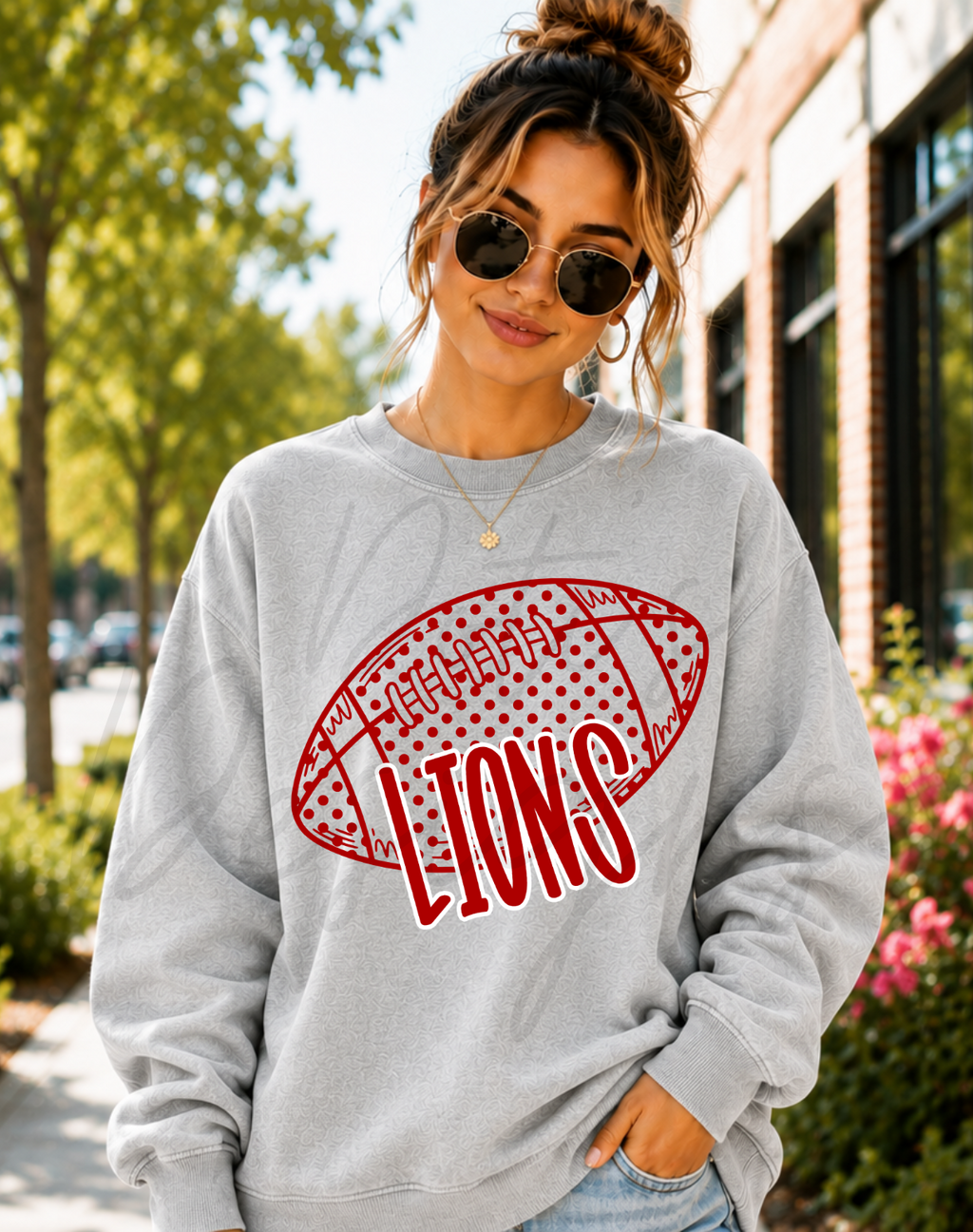 Lions Polka Dot Football