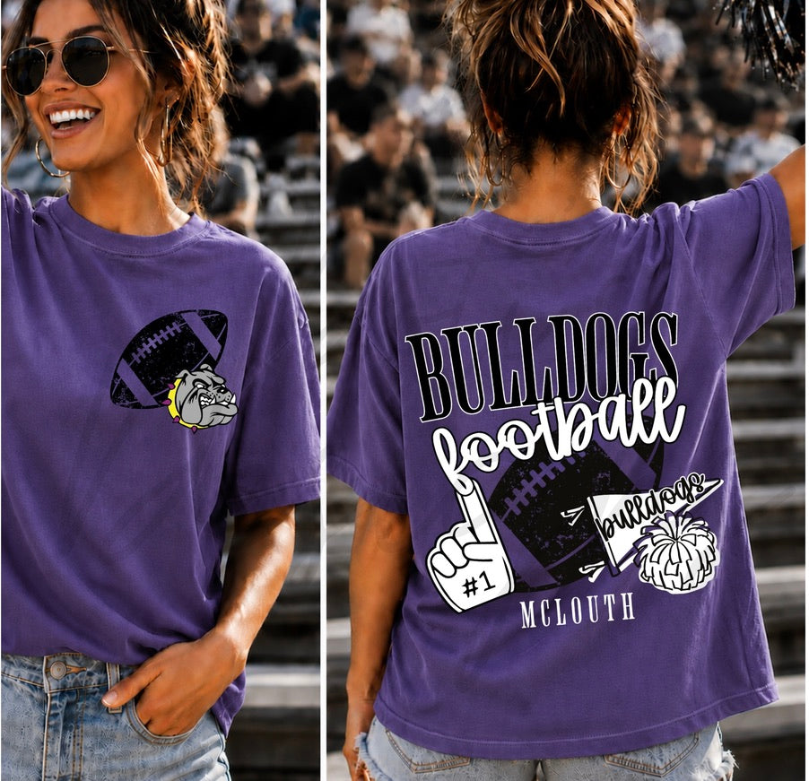 Bulldogs Football Varsity with Pocket Design