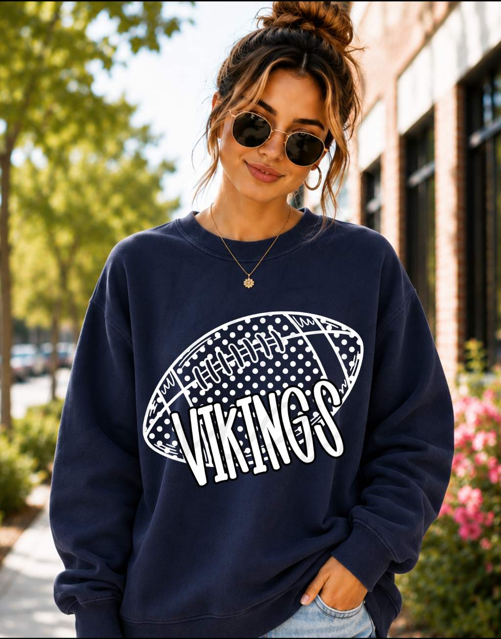 Vikings Polka Dot Football