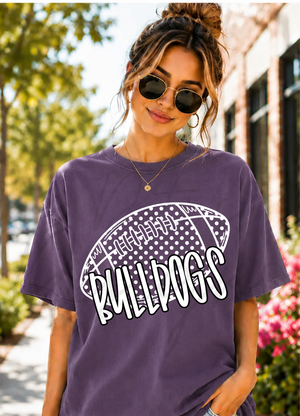 Bulldogs Polka Dot Football