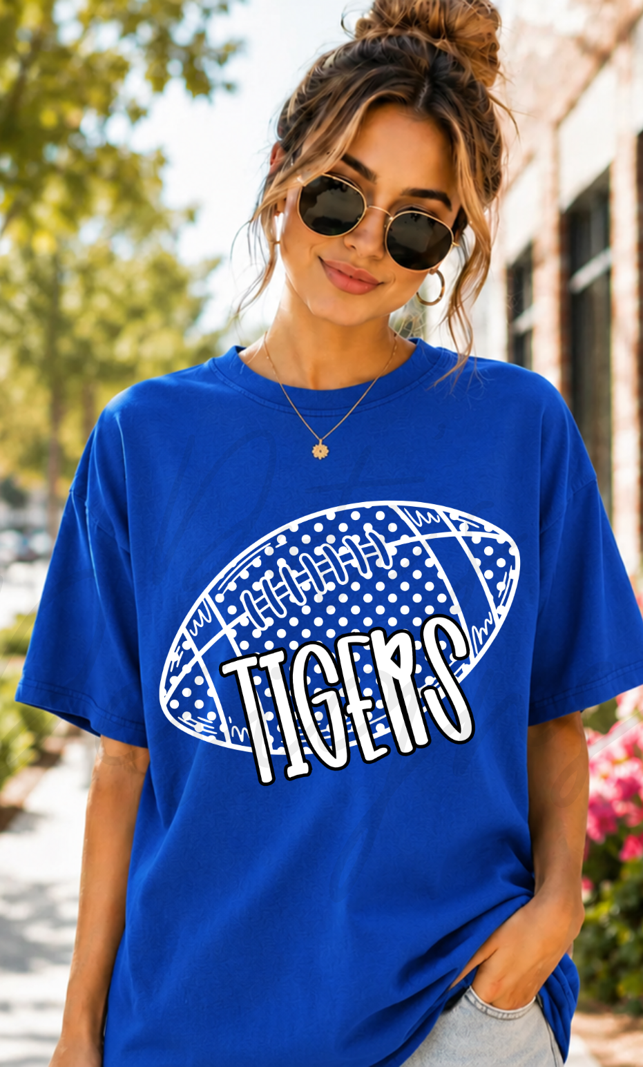 Tigers Polka Dot Football