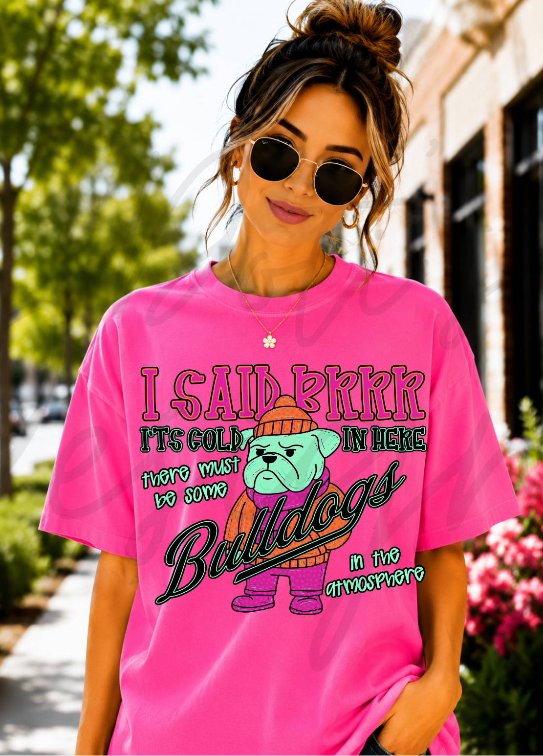 Brrr Bulldog Mascot