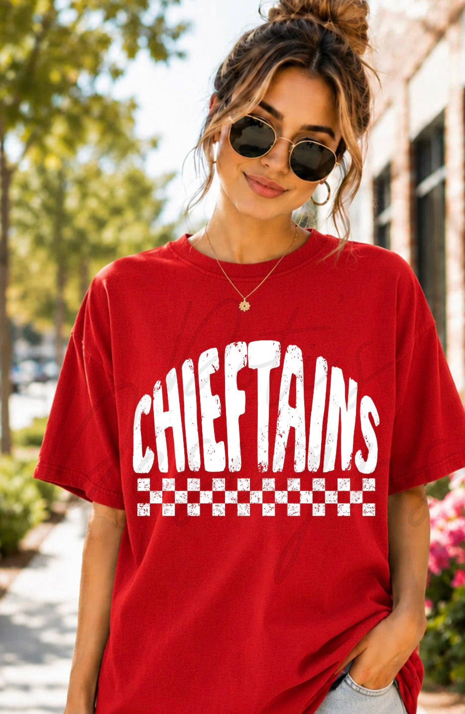 Chieftains Checkered Mascot