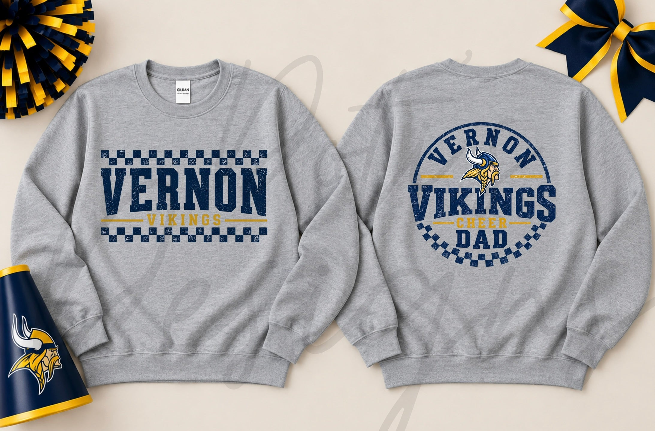 Vernon Viking Dad - Front and Back