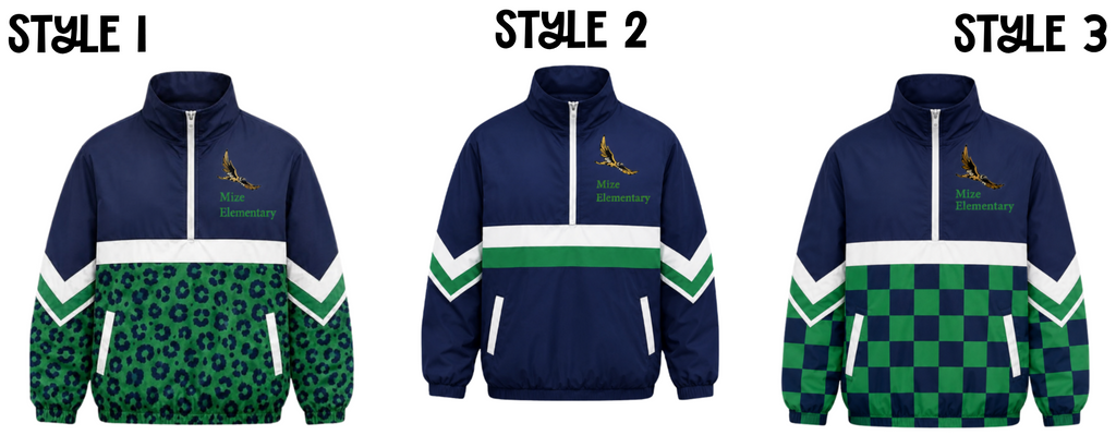 Mize Hawks Quarter Zip Windbreaker PRE-ORDER