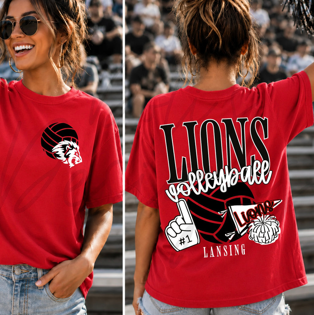 Lions Volleyball Varsity with Pocket Design