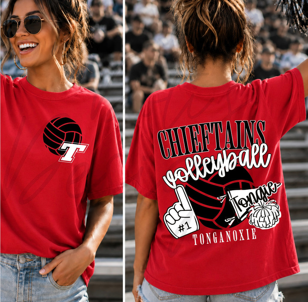 Chieftains Volleyball Varsity with Pocket Design