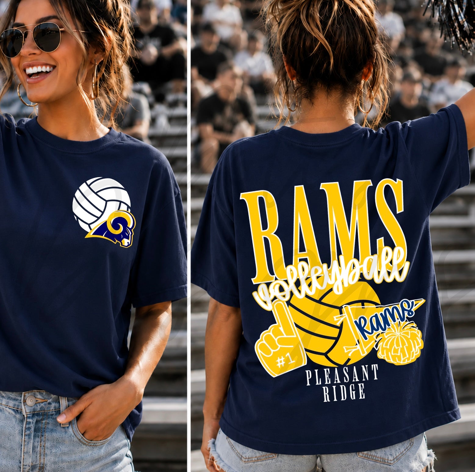 PR Rams Football Varsity with Pocket Design (Copy)
