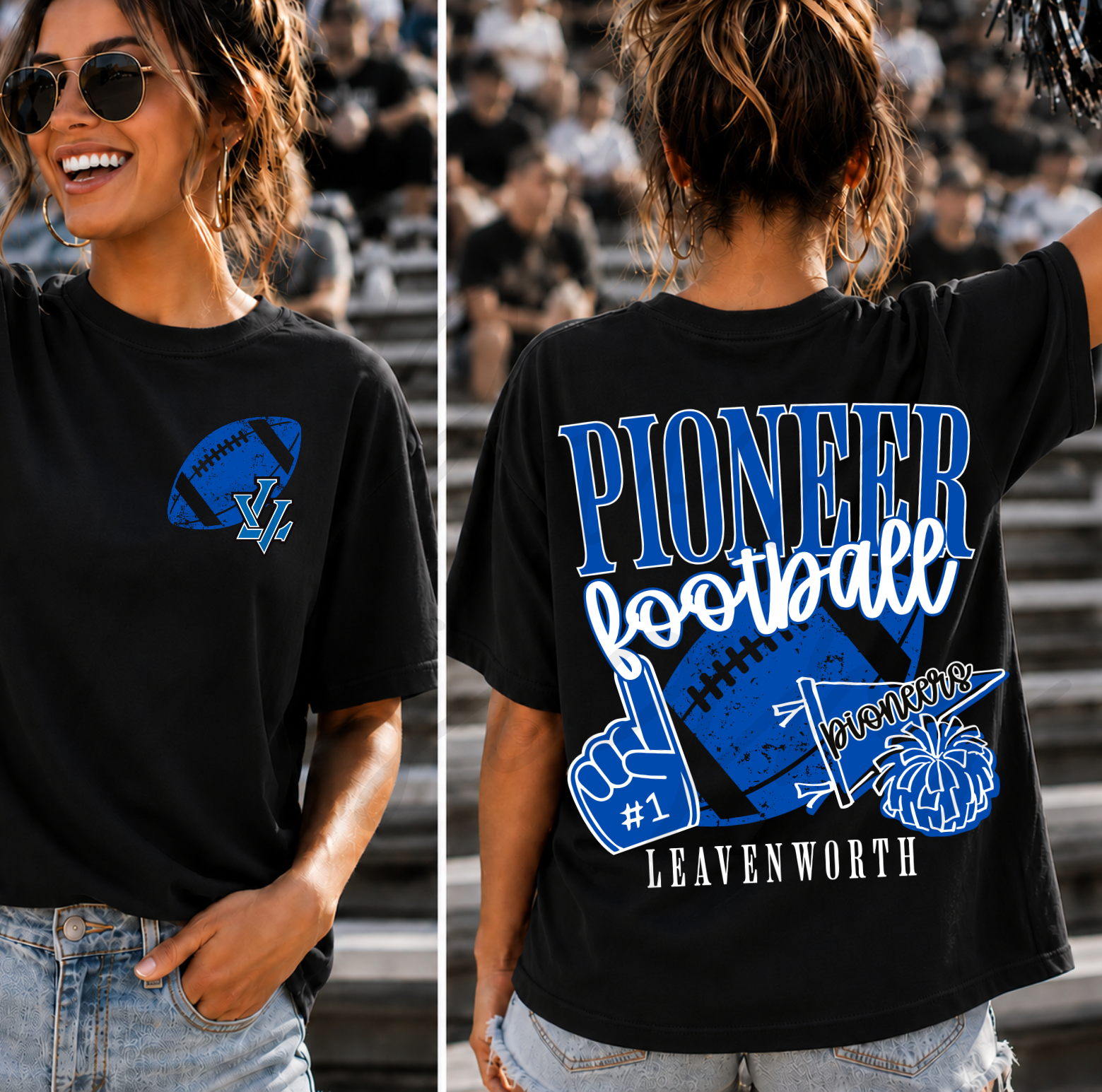 Pioneers Football Varsity with Pocket Design