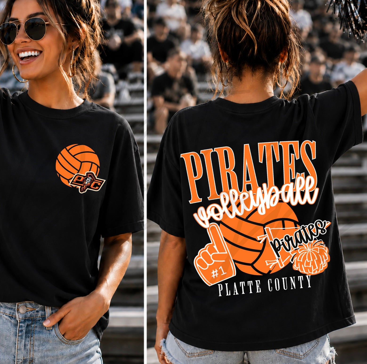 PC Pirates Volleyball Varsity with Pocket Design