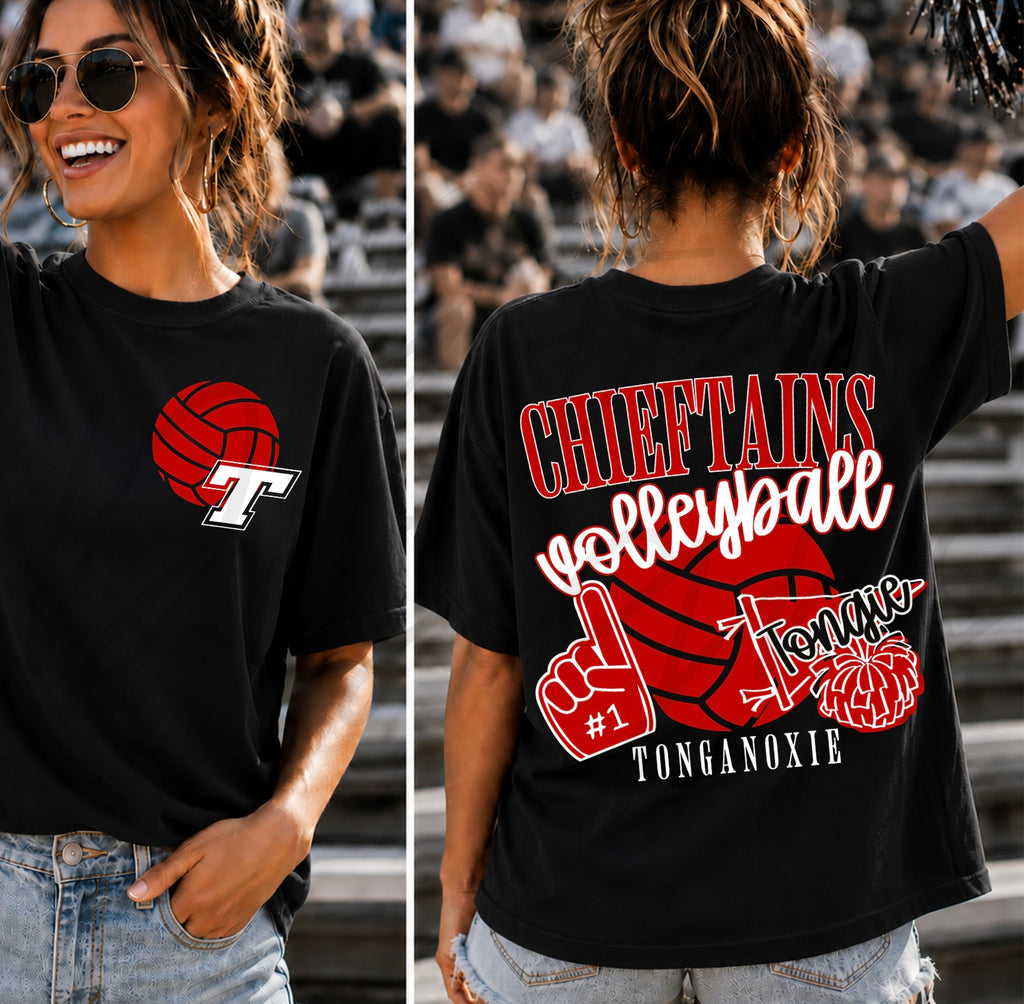 Chieftains Volleyball Varsity with Pocket Design