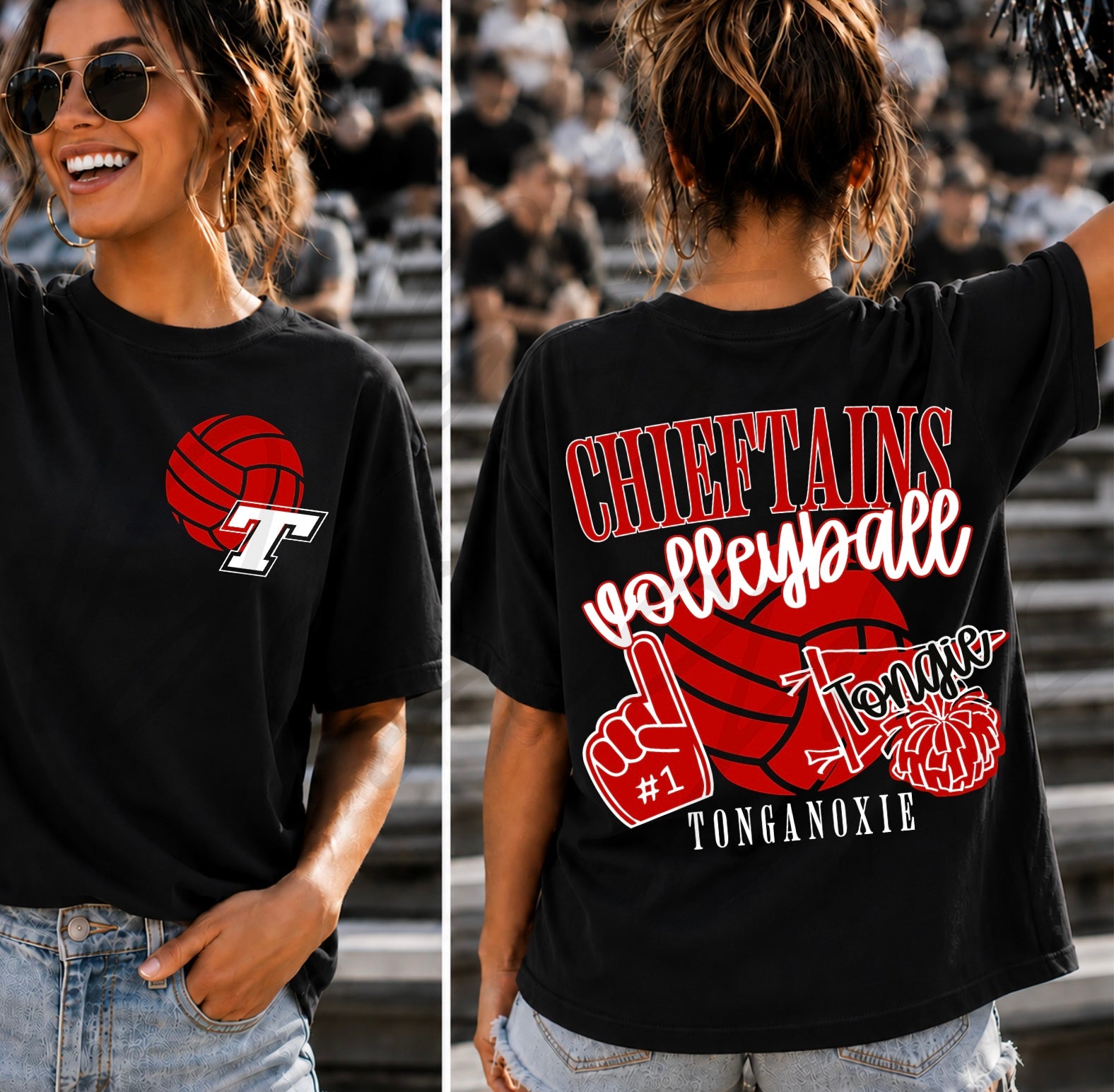 Chieftains Volleyball Varsity with Pocket Design