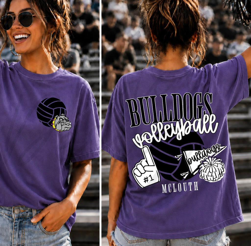 Bulldogs Volleyball Varsity with Pocket Design
