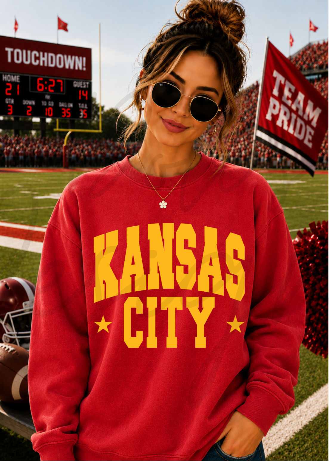 Kansas City Varsity Letters GOLD