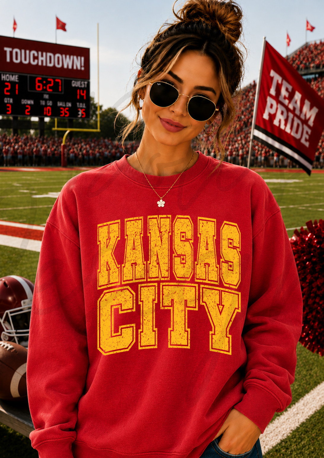 Kansas City Varsity Letters GOLD