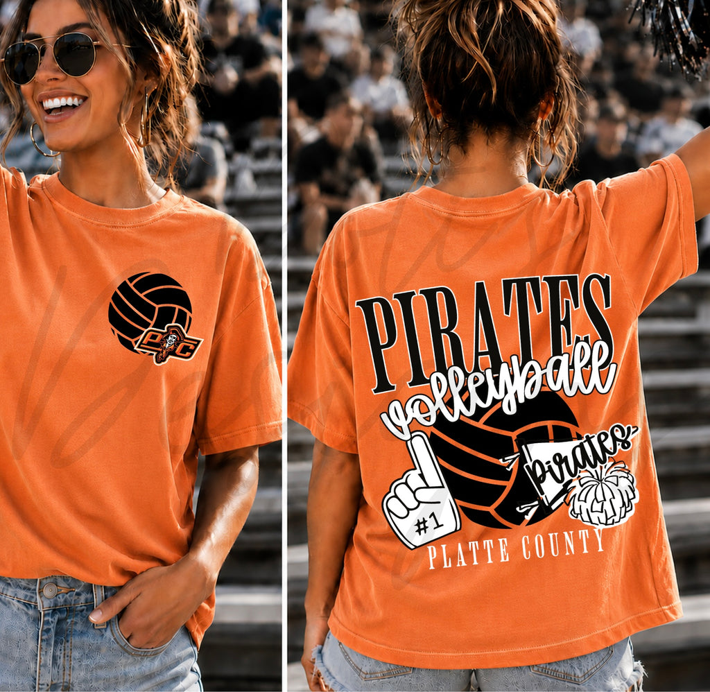 PC Pirates Volleyball Varsity with Pocket Design
