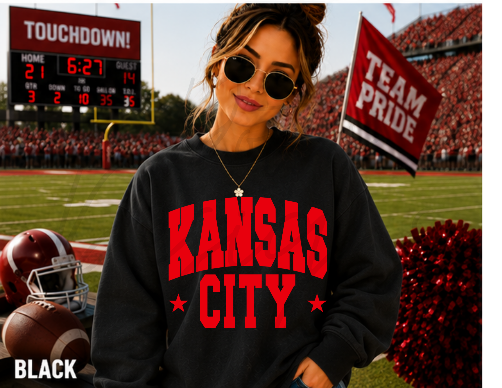 Kansas City Varsity Letters RED