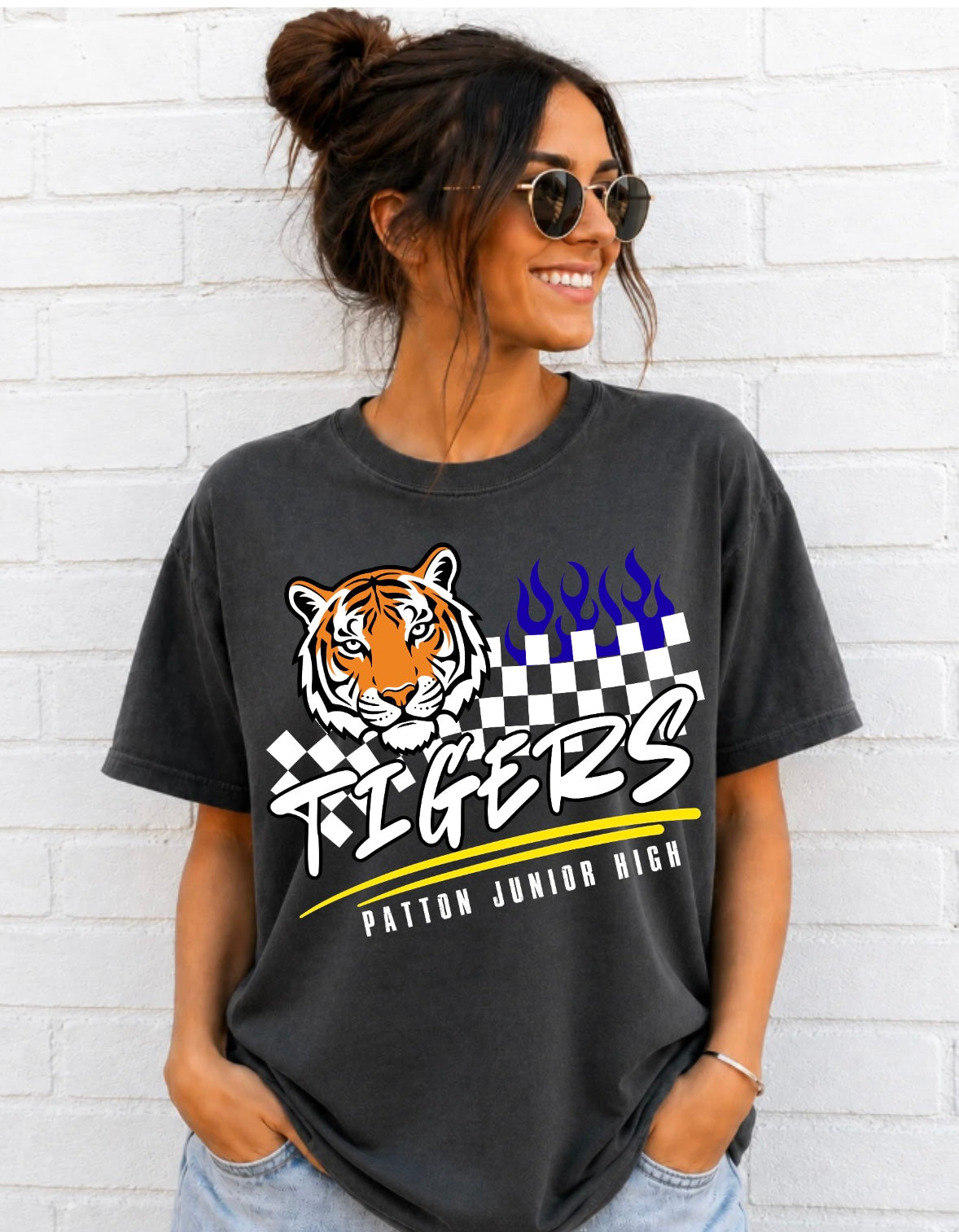 Patton Tigers Checkered T-Shirt