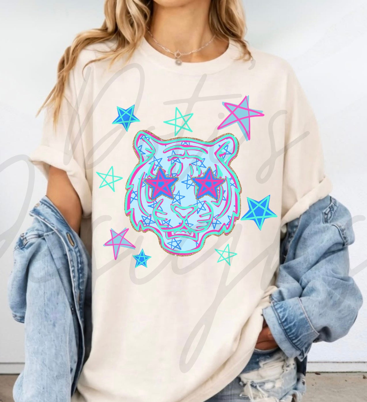 Tigers Doodle Mascot
