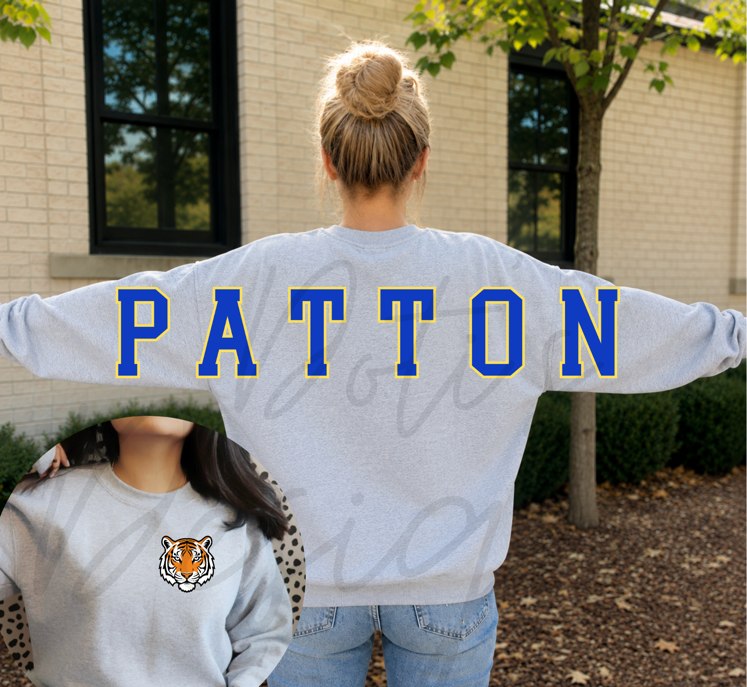 Patton Varsity Sweatshirt - Back/Pocket Design