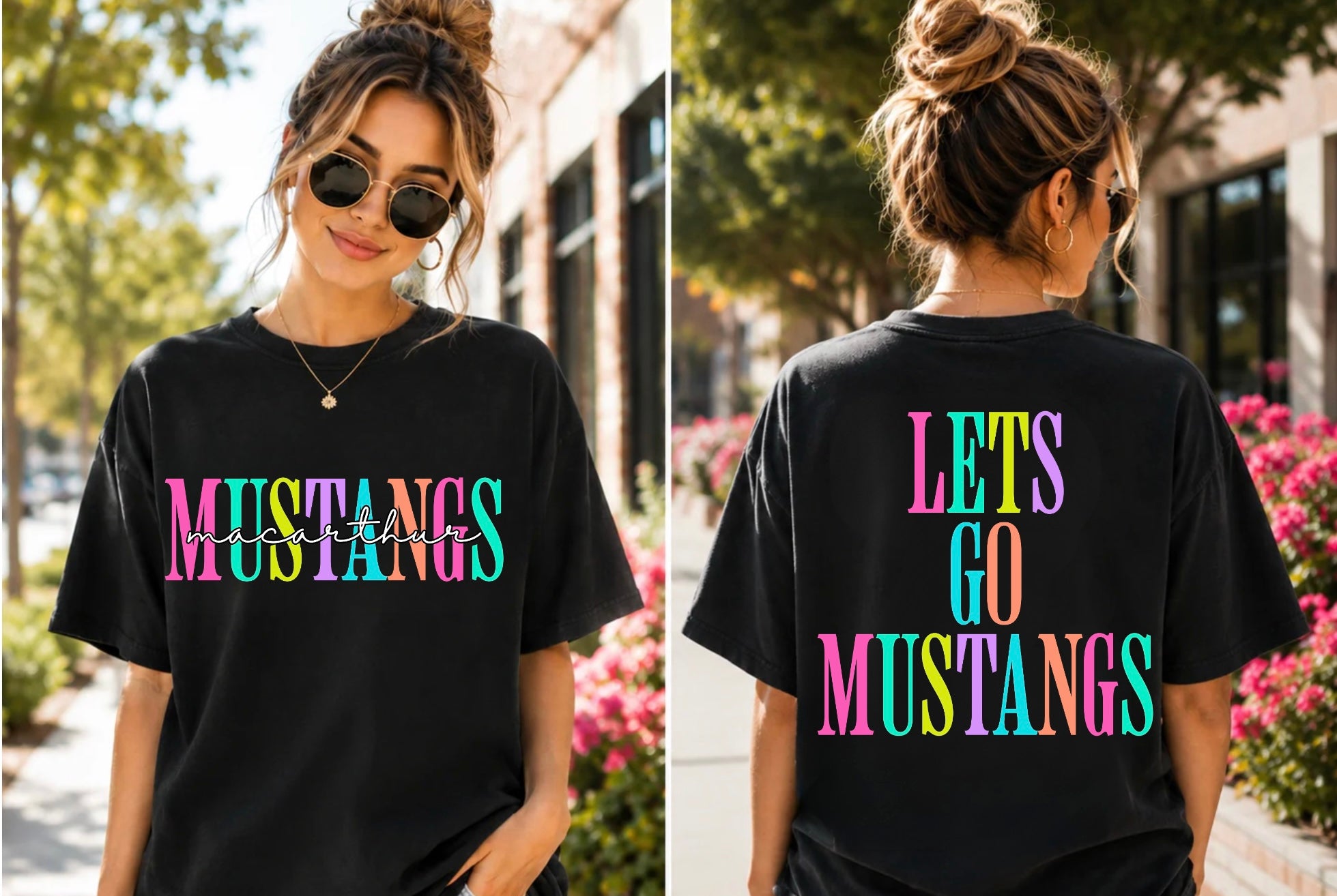 Colorful Mustangs T-Shirt