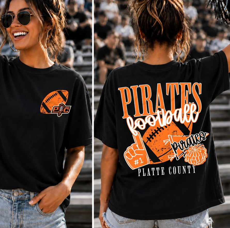 PC Pirates Football Varsity with Pocket Design