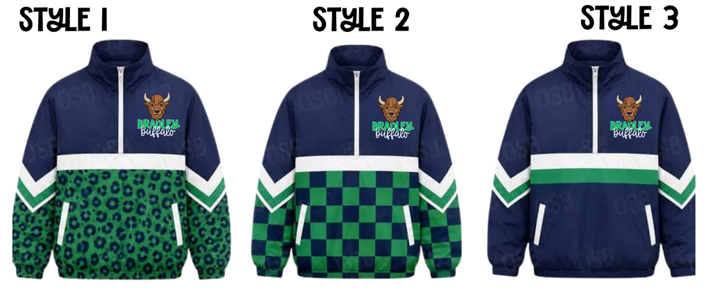 Bradley Buffalo Quarter Zip Windbreaker PRE-ORDER