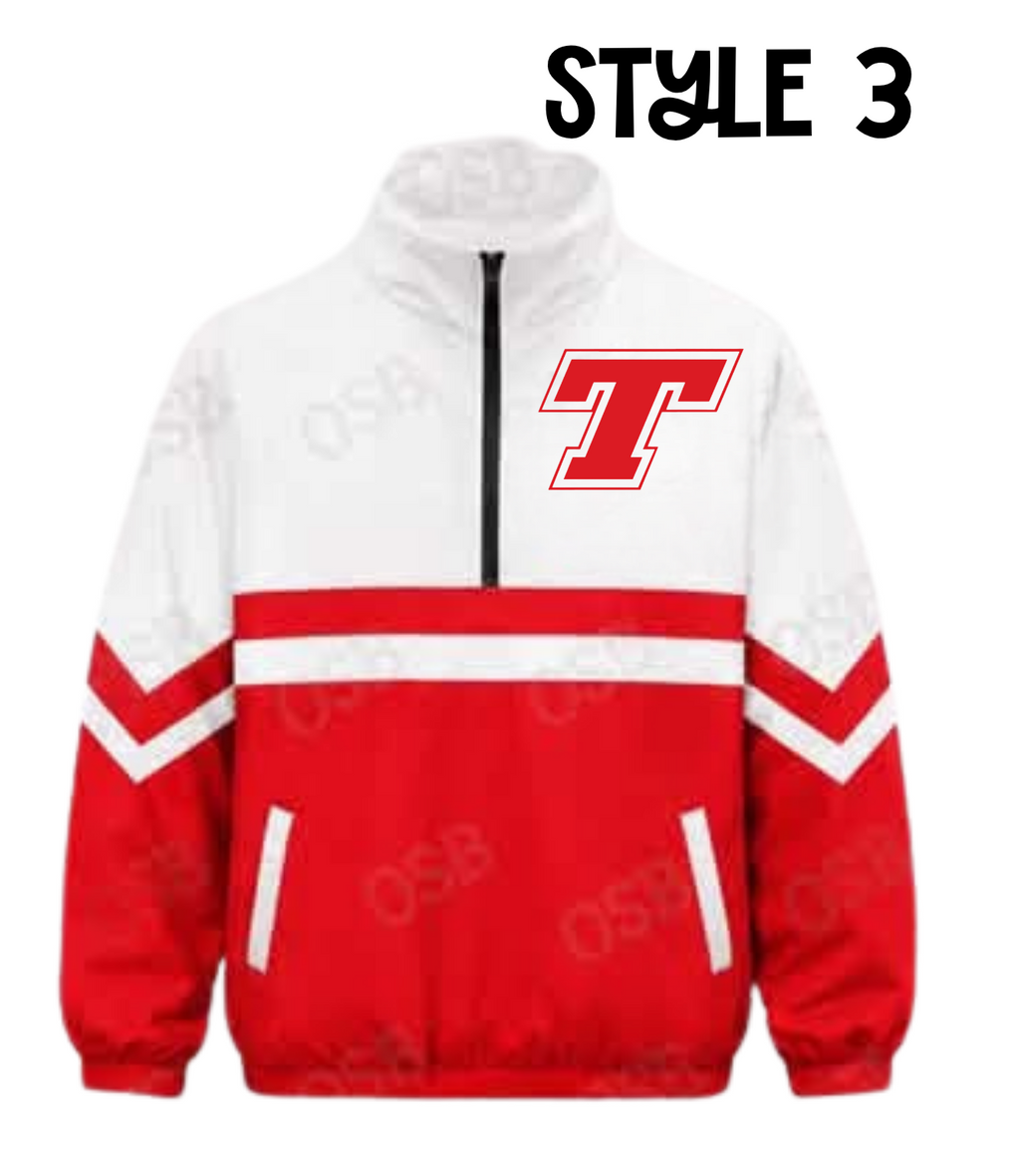 Tonganoxie Chieftains Quarter Zip Windbreaker PRE-ORDER