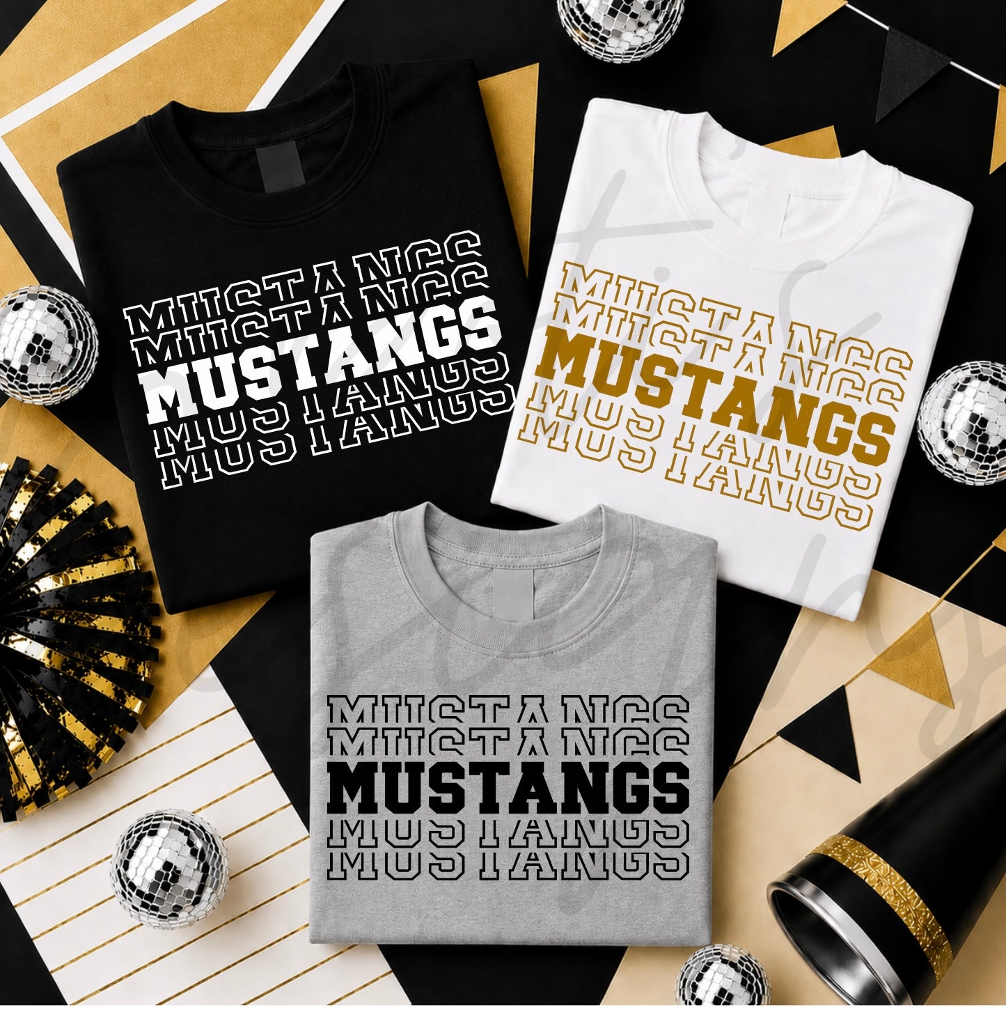 Mustangs Stacked Reflection