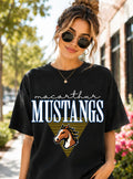 MacArthur Mustangs Retro Geometric