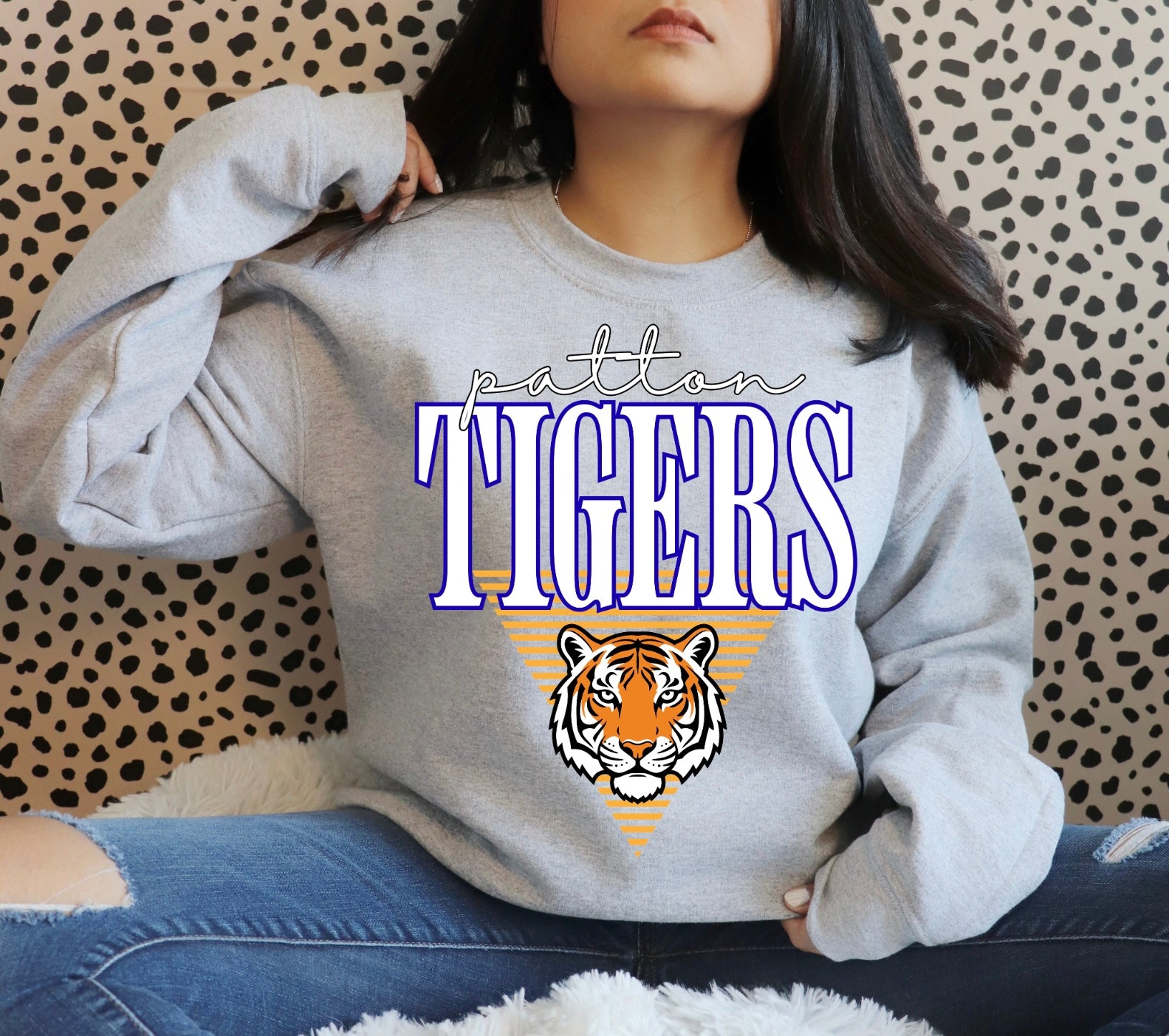 Patton Tigers Retro Geometric