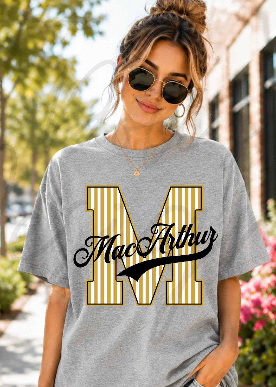 Mustang Striped School Spirit