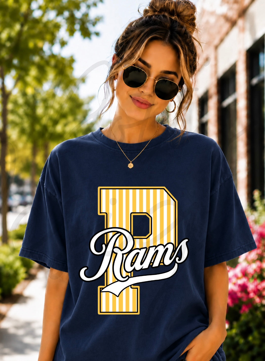 Rams Striped School Spirit