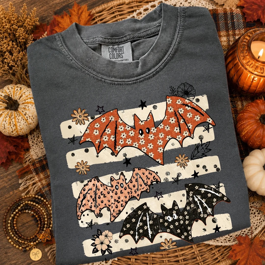Striped Spooky Bats