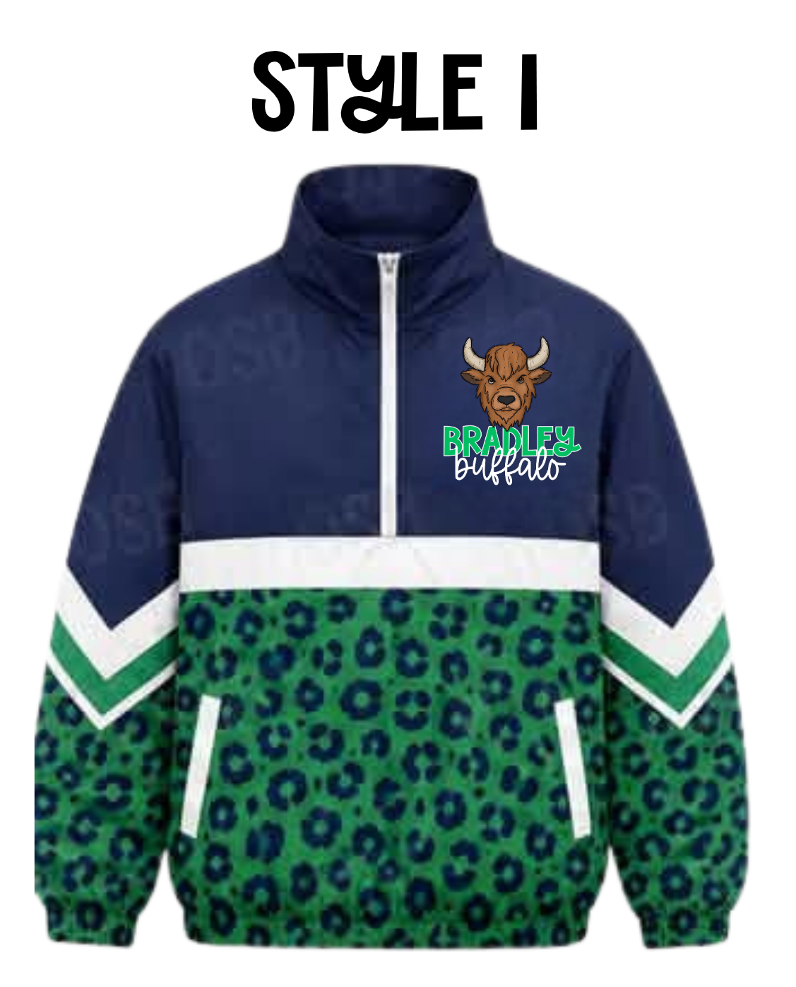 Bradley Buffalo Quarter Zip Windbreaker PRE-ORDER