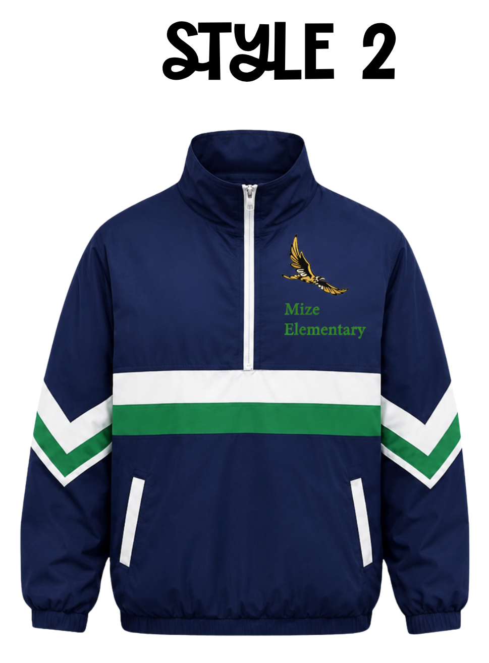 Mize Hawks Quarter Zip Windbreaker PRE-ORDER