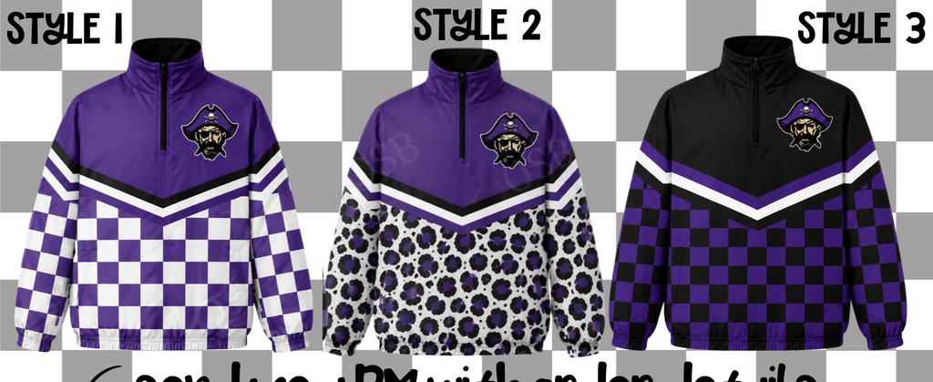 Piper Pirates Quarter Zip Windbreaker PRE-ORDER