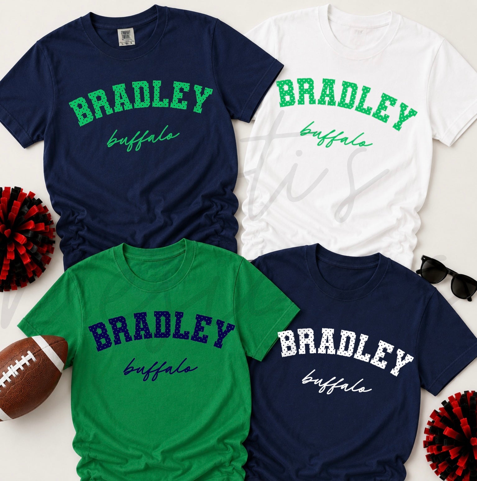 Bradley Buffalo Polka Dots