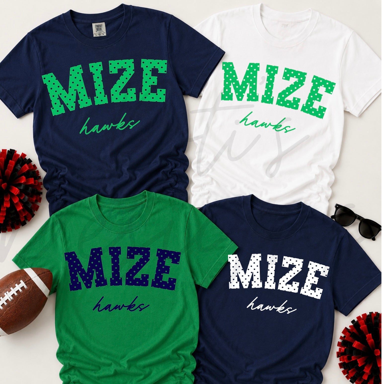 Mize Hawks Polka Dots