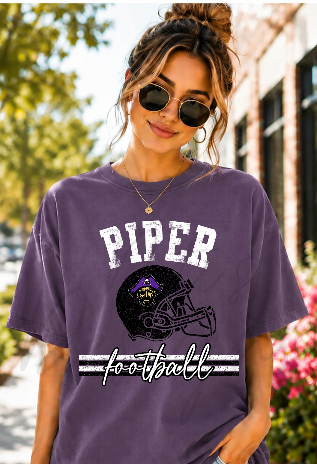 Distressed Piper Football