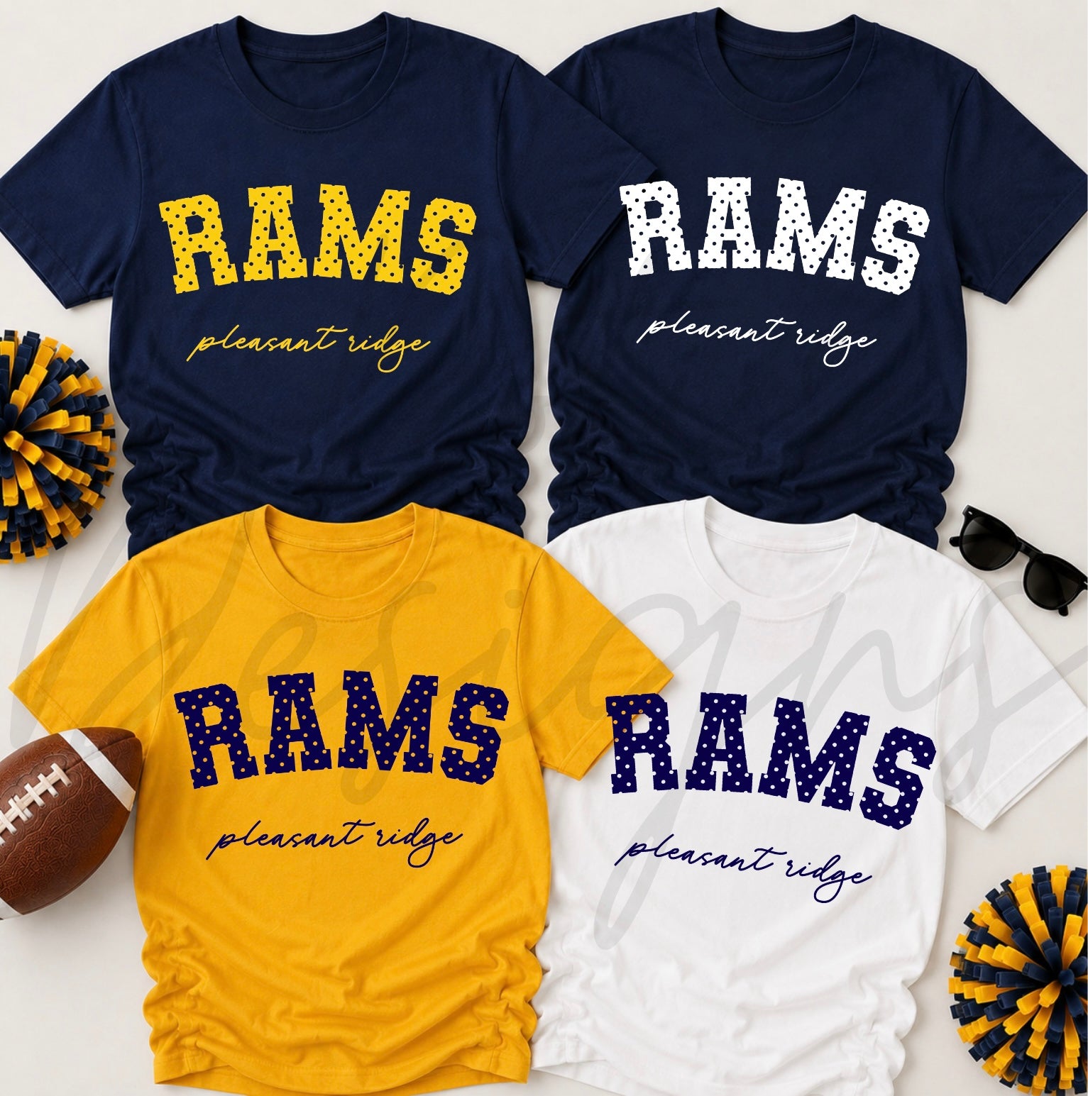 Pleasant Ridge Rams Polka Dots